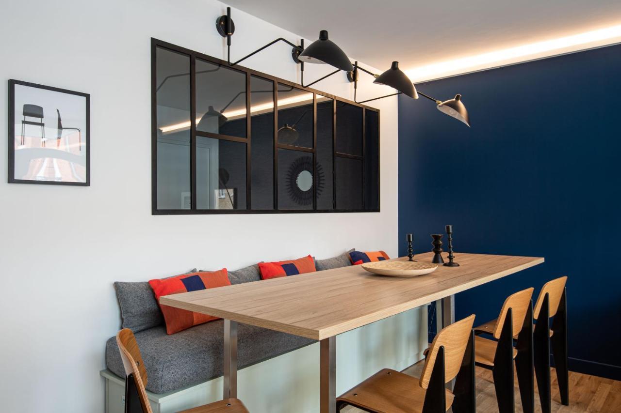 パリNew - Appt Style Le Corbusier Avec Balcon - 8 Persアパートメント エクステリア 写真